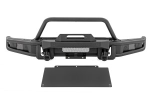 Ram 1500 Front Bumper - Rough Country - Tubular | Winch Mount - Satin Black - '19-'24